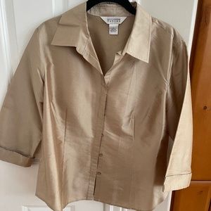 Beautiful Allison Taylor Blouse Large 100% Silk